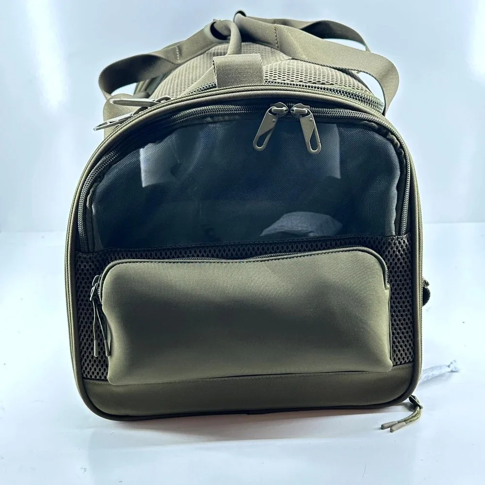 Dagne Dover Kyoto Pet Carrier Large Moss Green Recycled Mesh Travel Bag 20lb NEW